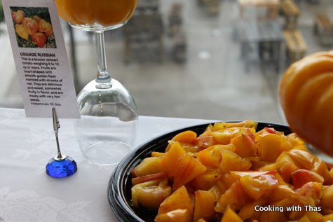 orange russian tomatoes