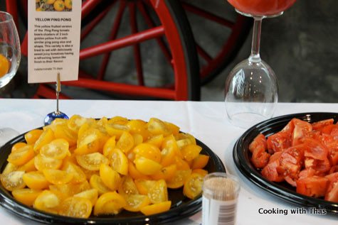 yellow ping pong tomatoes