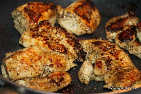 making pepper chicken