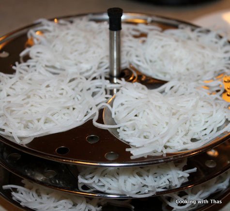 steamed vermicelli idiyappam