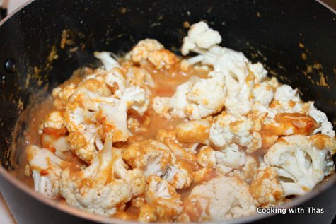 Making Cauliflower Korma
