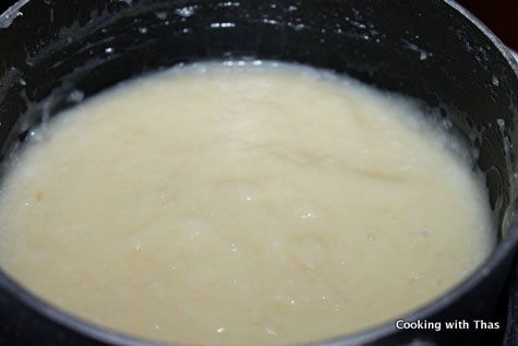making coconut filling