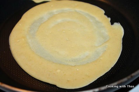 making pancake