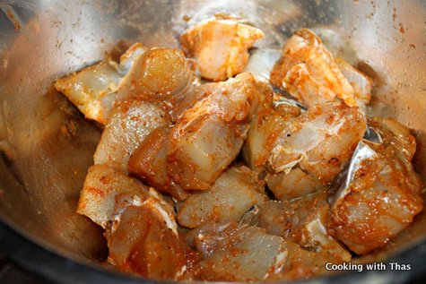 Marinated fish