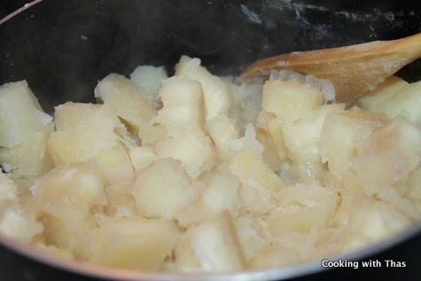 Mashed tapioca