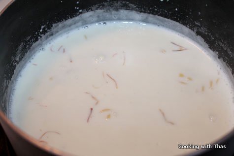 making pasta pudding