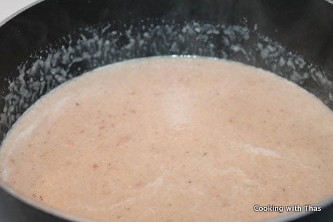 making radish soup