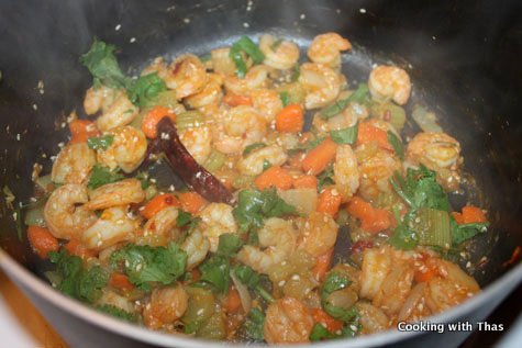 making sesame shrimp