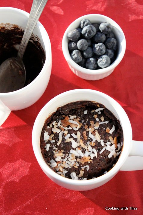 Eggless-Chocolate cake in a mug