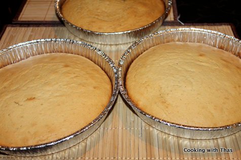 cake from oven
