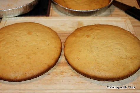 cake from the oven