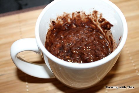 cake in a mug batter