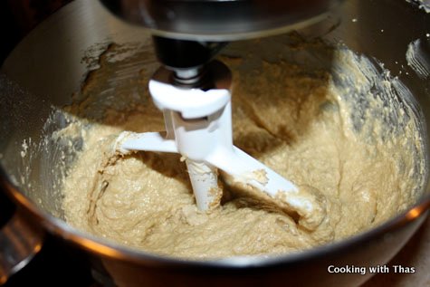 creaming butter and brown sugar