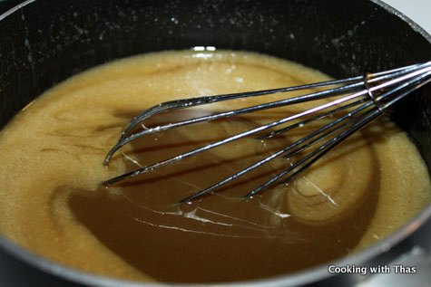 making sauce