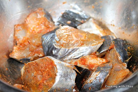 marinated king fish