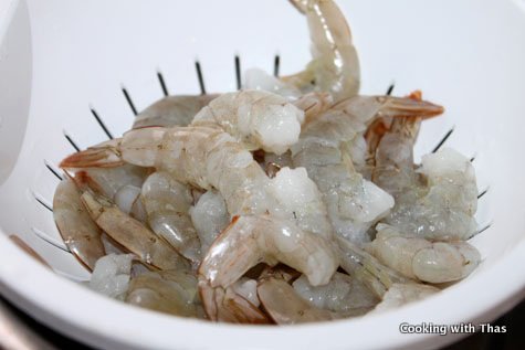 tail on shrimp