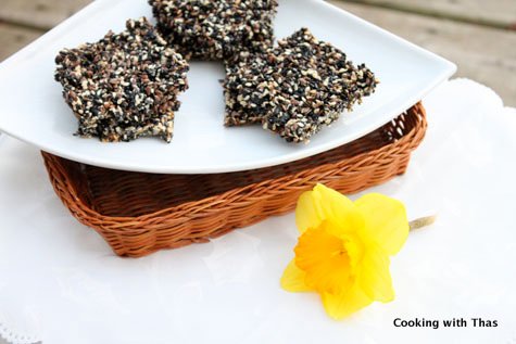 Sesame-Flax seeds bars