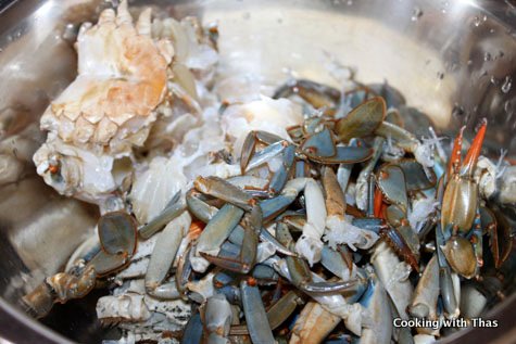cleaned crab