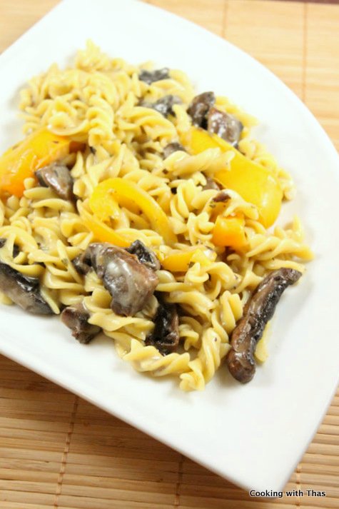 creamy mushroom pasta