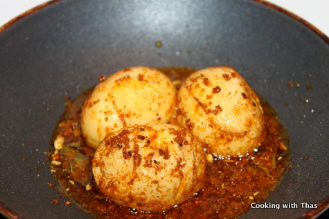 frying hard boiled eggs