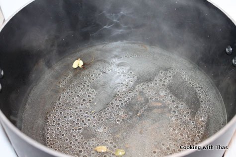 making sugar syrup