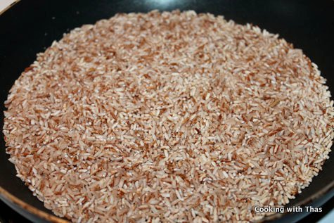 roasted red rice
