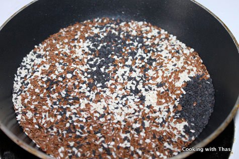 roasted sesame flax seeds