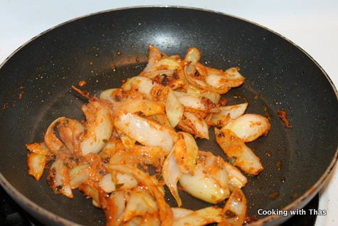 cooking onion
