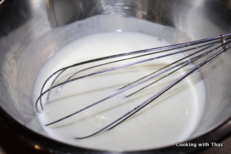 making basbousa