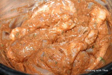 marinated tandoori chicken
