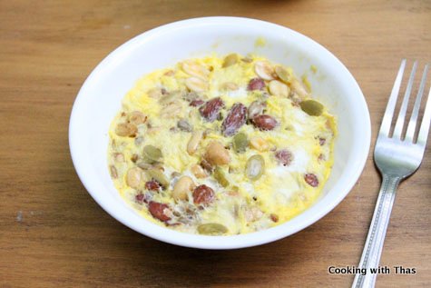 trail mix omelette