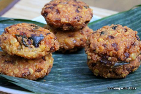 Chana Dal-fritters or Parippuvada