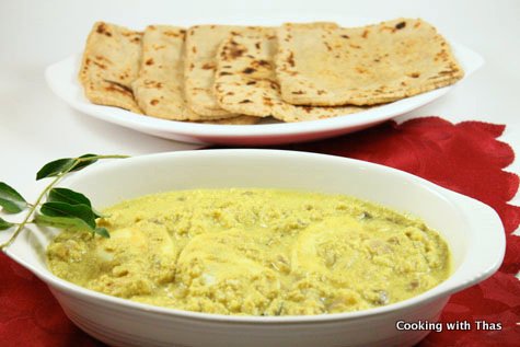Poached egg korma