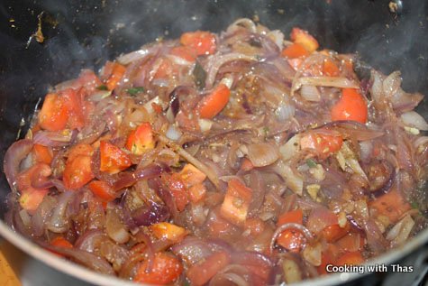 after adding tomatoes