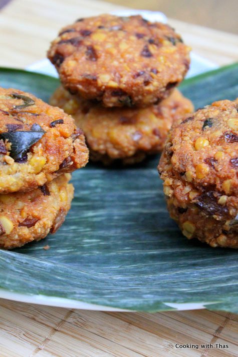 Chana Dal Fritters or Parippuvada