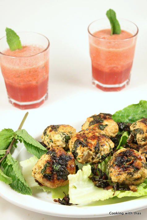 chicken-spinach balls