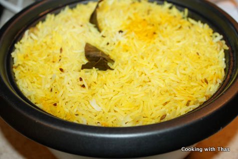 cooked basmati rice