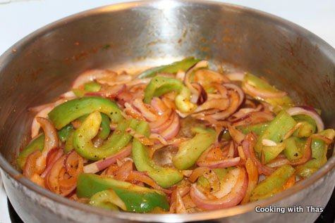 cooking veggies