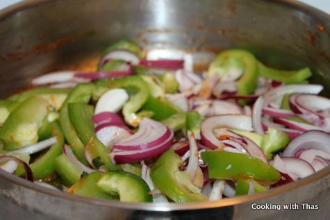 cooking veggies