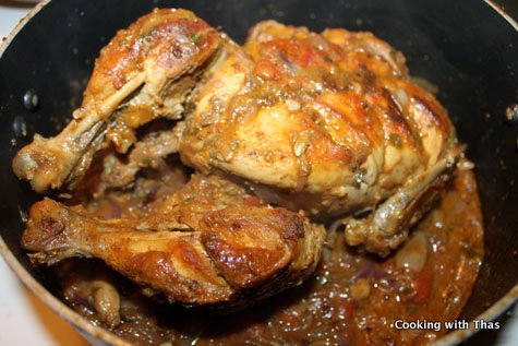 cooking whole chicken in masala