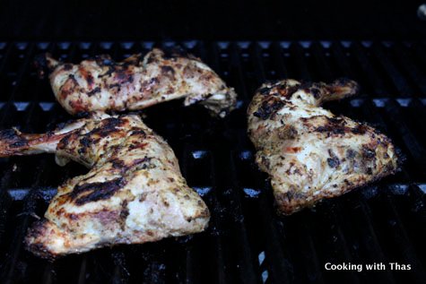 Grilling pepper chicken