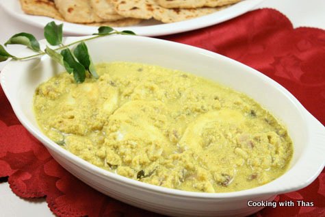 poached egg-korma