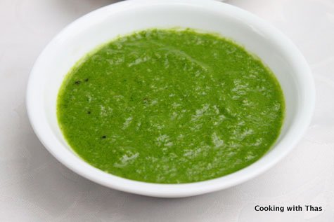 spinach chutney