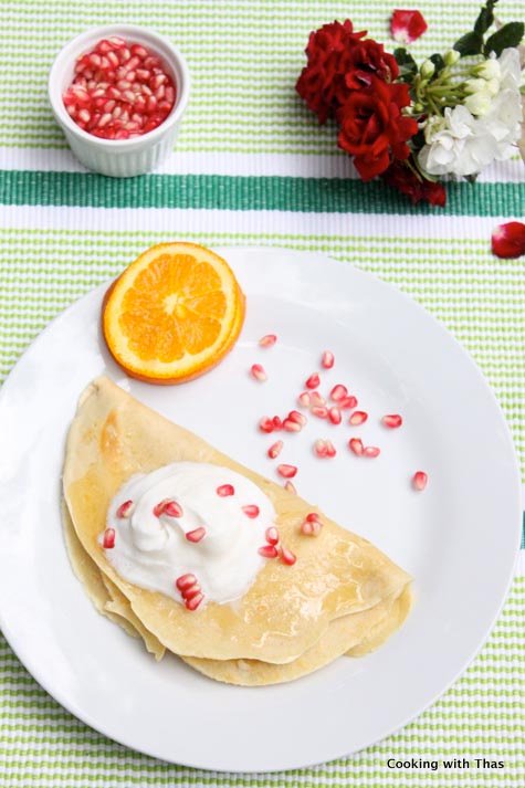Tiramisu crepes