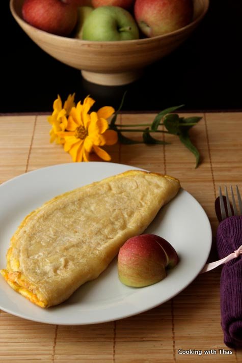 cheese-egg crepes