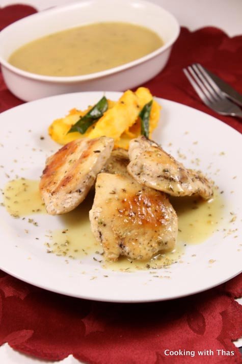 Chicken in creamy mustard sauce