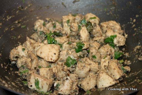 making pepper cumin chicken