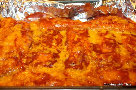 making enchiladas