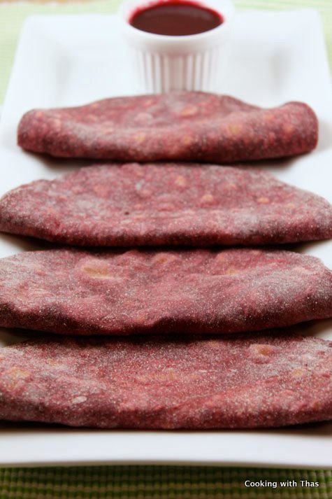 Beetroot roti