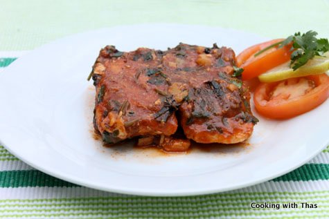 Salmon in Tomato sauce